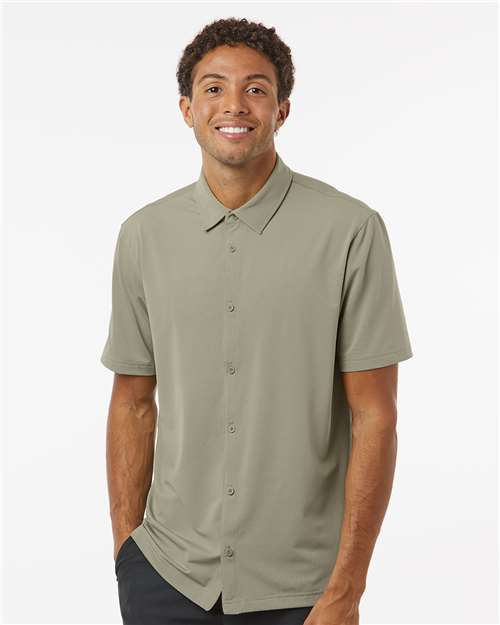 Men's Full Button Down Short Sleeve Shirt