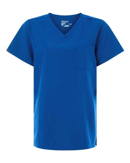 Women's V-Neck 1 Pocket Scrub Top