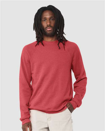 Unisex Sponge Fleece Raglan Crewneck Sweatshirt