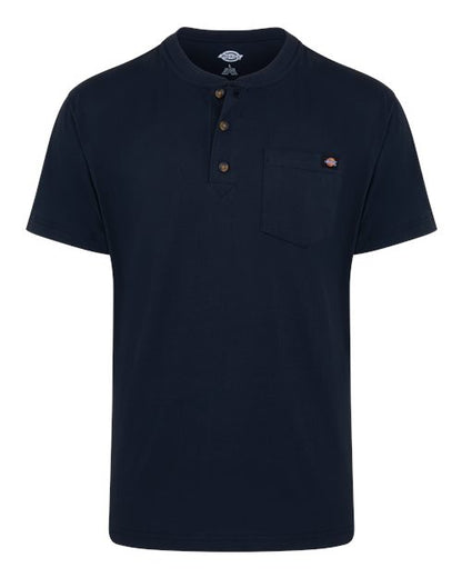 Men's Tall Heavyweight Traditional Short Sleeve Henley