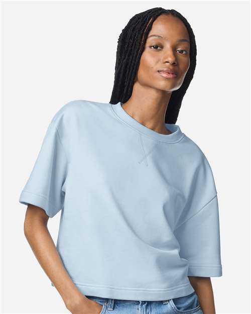 Women's French Terry Mid-Length Boxy Top