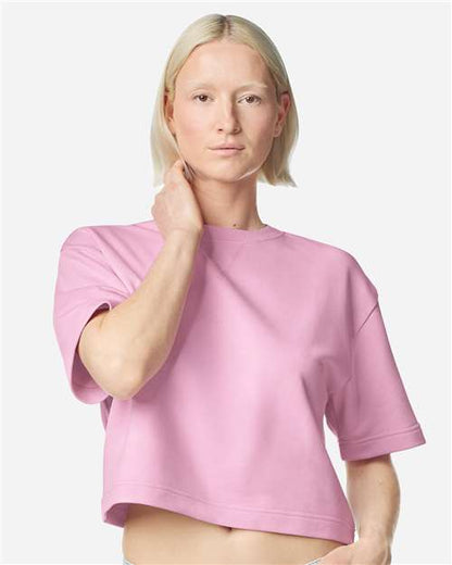 Women's French Terry Mid-Length Boxy Top