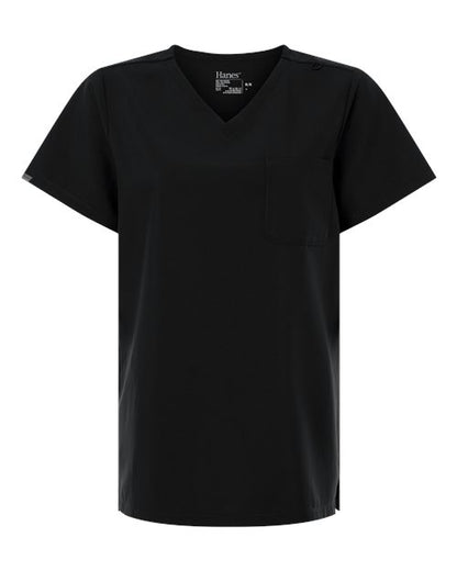 Women's V-Neck 1 Pocket Scrub Top