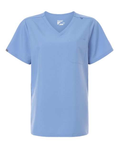 Women's V-Neck 1 Pocket Scrub Top