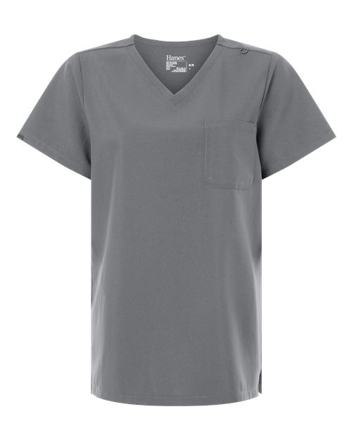 Women's V-Neck 1 Pocket Scrub Top