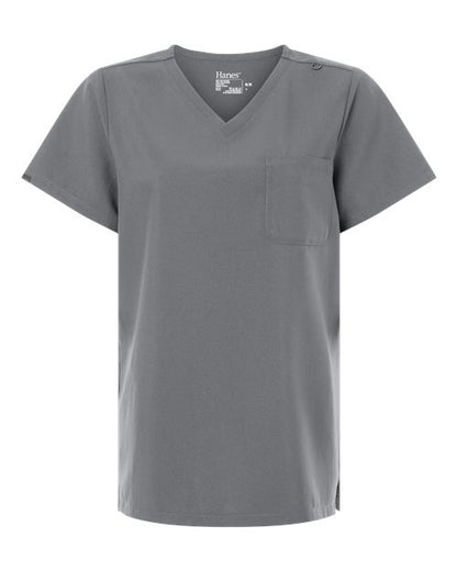 Women's V-Neck 1 Pocket Scrub Top