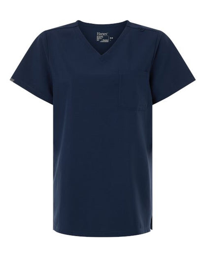 Women's V-Neck 1 Pocket Scrub Top