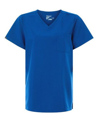 Women's V-Neck 1 Pocket Scrub Top