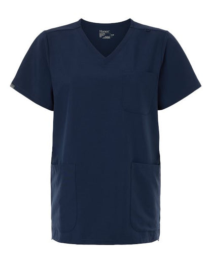 Women's V-Neck 3 Pocket Scrub Top