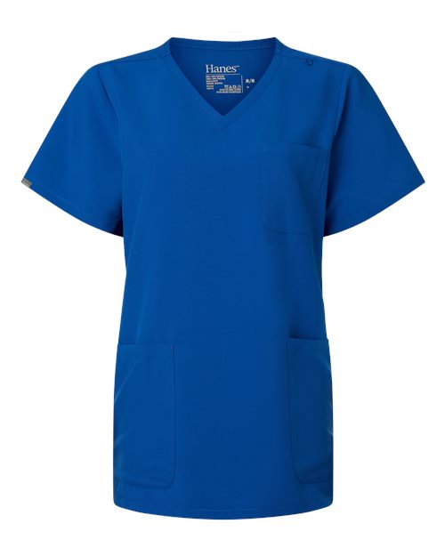 Women's V-Neck 3 Pocket Scrub Top