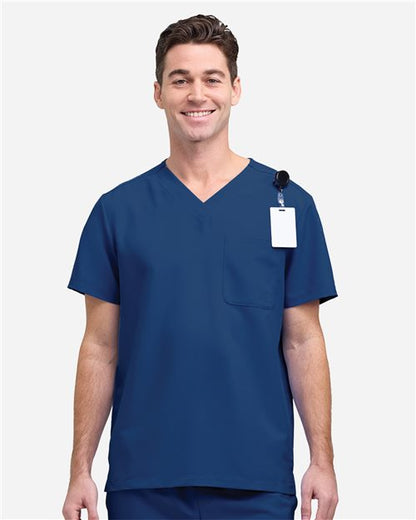 Men's V-Neck Pocket Scrub Top