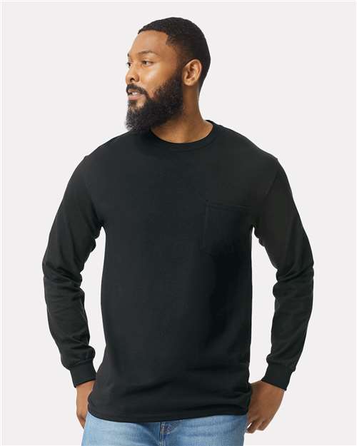 Unisex Ultra Cotton® Long Sleeve Pocket T-Shirt