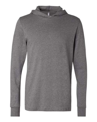 Unisex Jersey Hooded Long Sleeve Tee