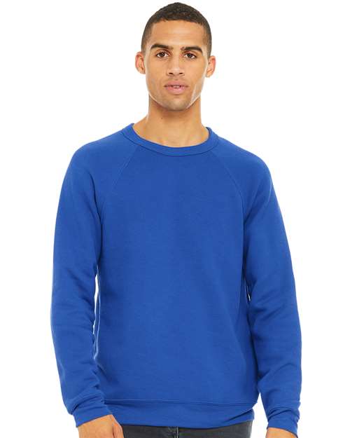 Unisex Sponge Fleece Raglan Crewneck Sweatshirt