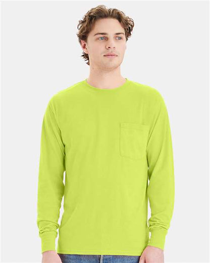Unisex Workwear Long Sleeve Pocket T-Shirt