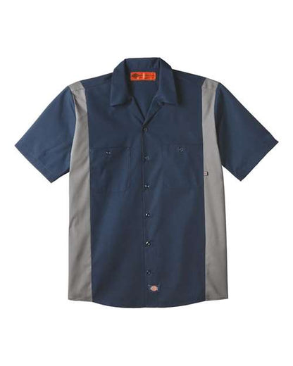 Men's Tall Industrial Colorblocked Short Sleeve Shirt
