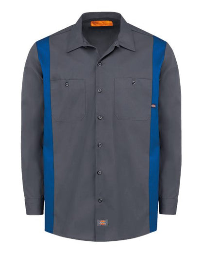 Men's Tall Industrial Colorblocked Long Sleeve Shirt