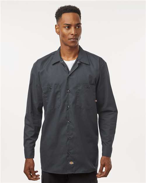 Men's Tall Industrial Long Sleeve Work Shirt