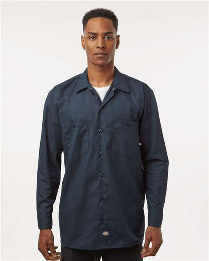 Men's Tall Industrial Long Sleeve Work Shirt