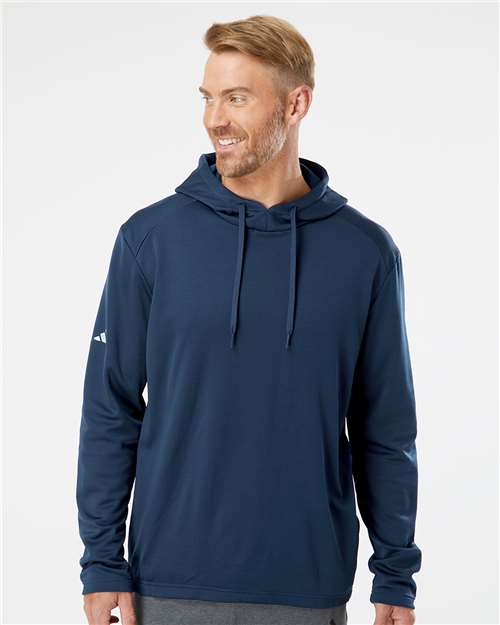 Men's Textured Mixed Media Midweight Hooded Sweatshirt