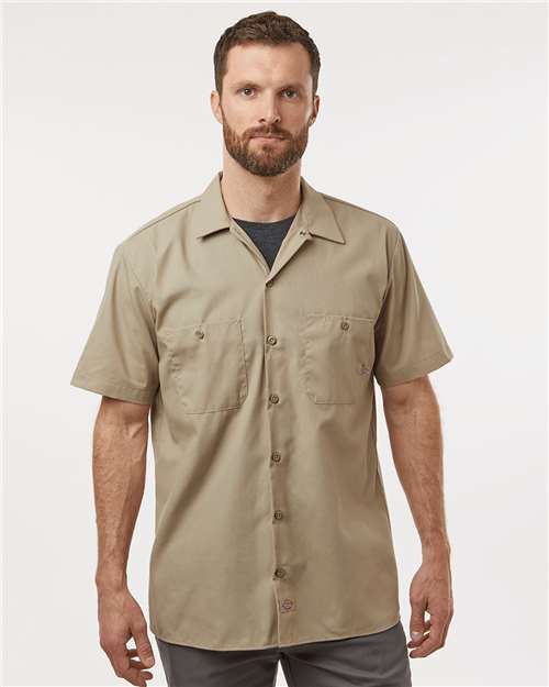 Men's Tall Industrial Short Sleeve Work Shirt