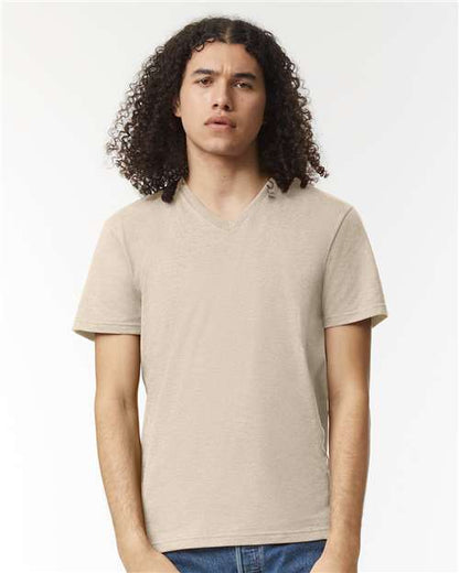 Unisex CVC V-Neck Tee