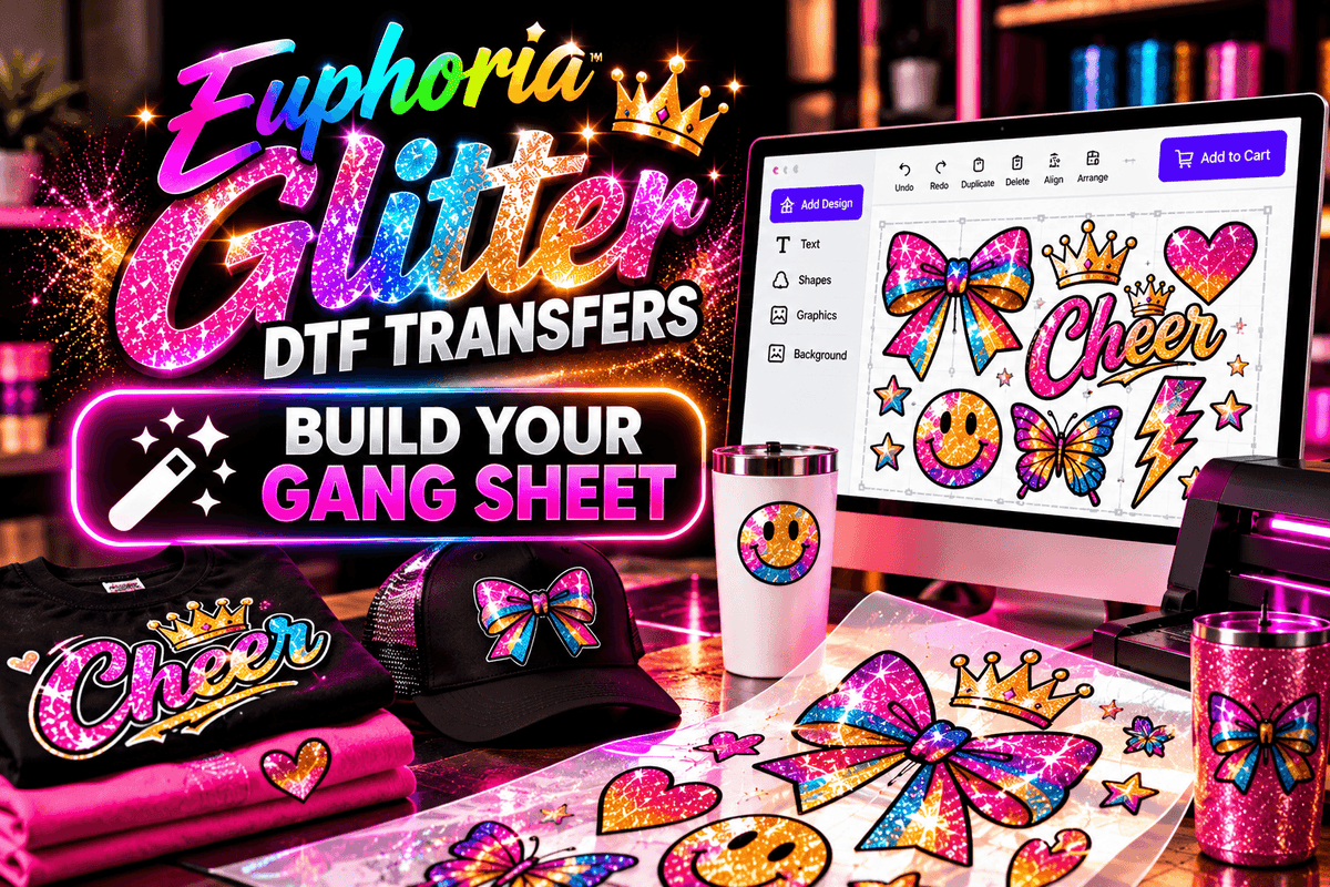 Euphoria Glitter DTF Transfers
