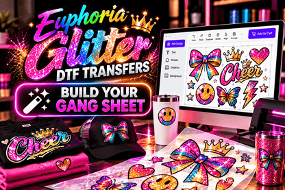 Euphoria Glitter DTF Transfers
