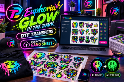 Euphoria Glow in the Dark DTF Transfers - Build Your Gang Sheet