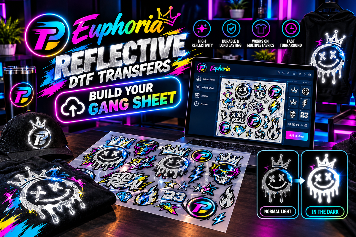 Euphoria Reflective DTF Transfers-Build Your Gang Sheet