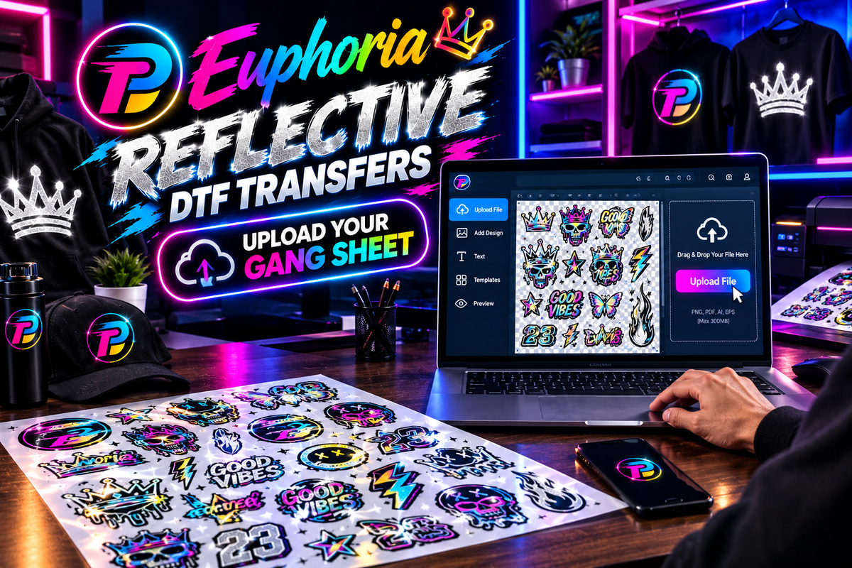Euphoria Reflective DTF Transfers-Upload Your Gang Sheet