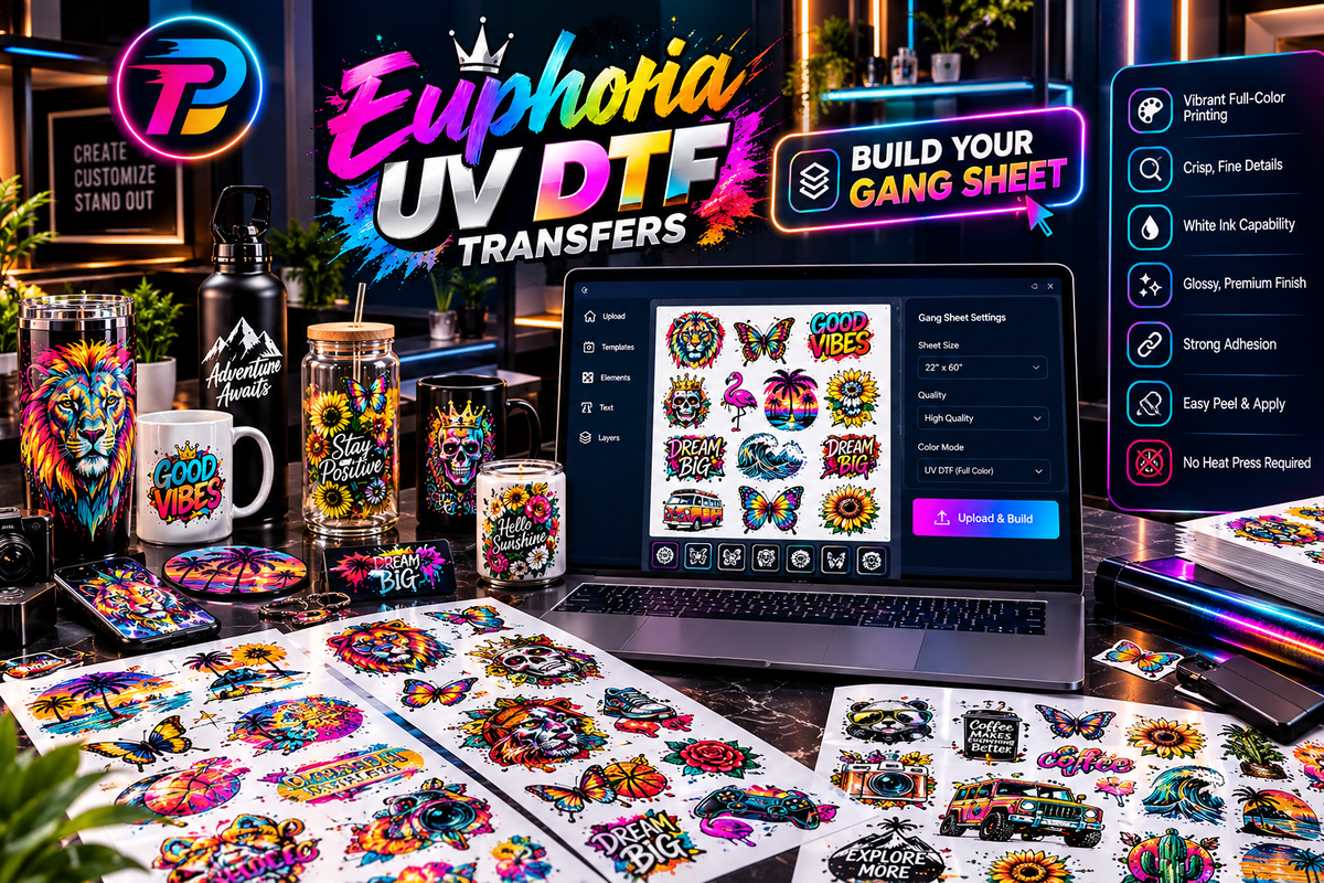 Euphoria UV DTF Transfers- Build Your UV Gang Sheet