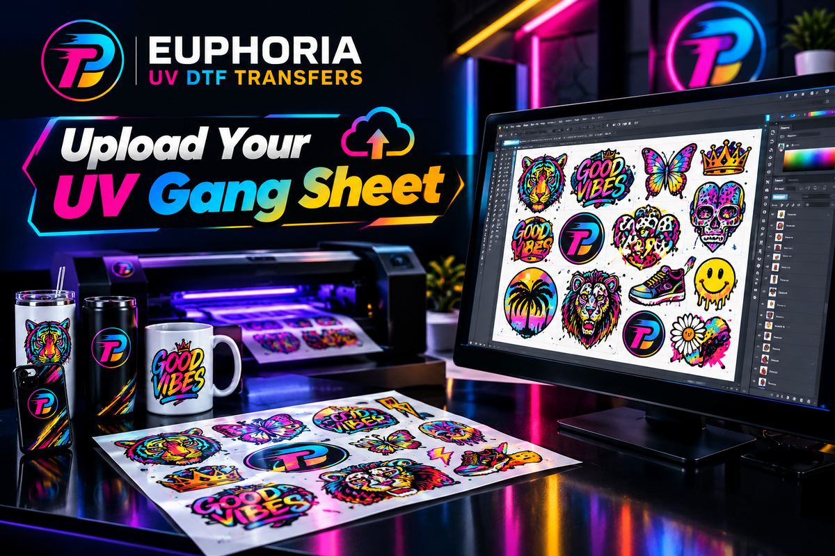 Euphoria UV DTF Transfers- Upload Your UV Gang Sheet
